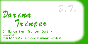 dorina trinter business card